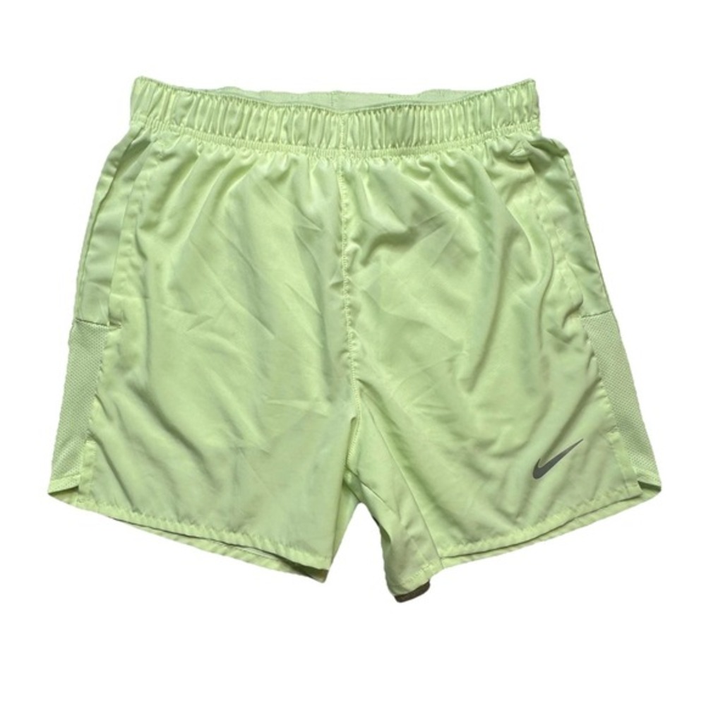 Nike Dri-FIT Challenger‎ Shorts Womens Small Neon Yellow Running DV9363-701